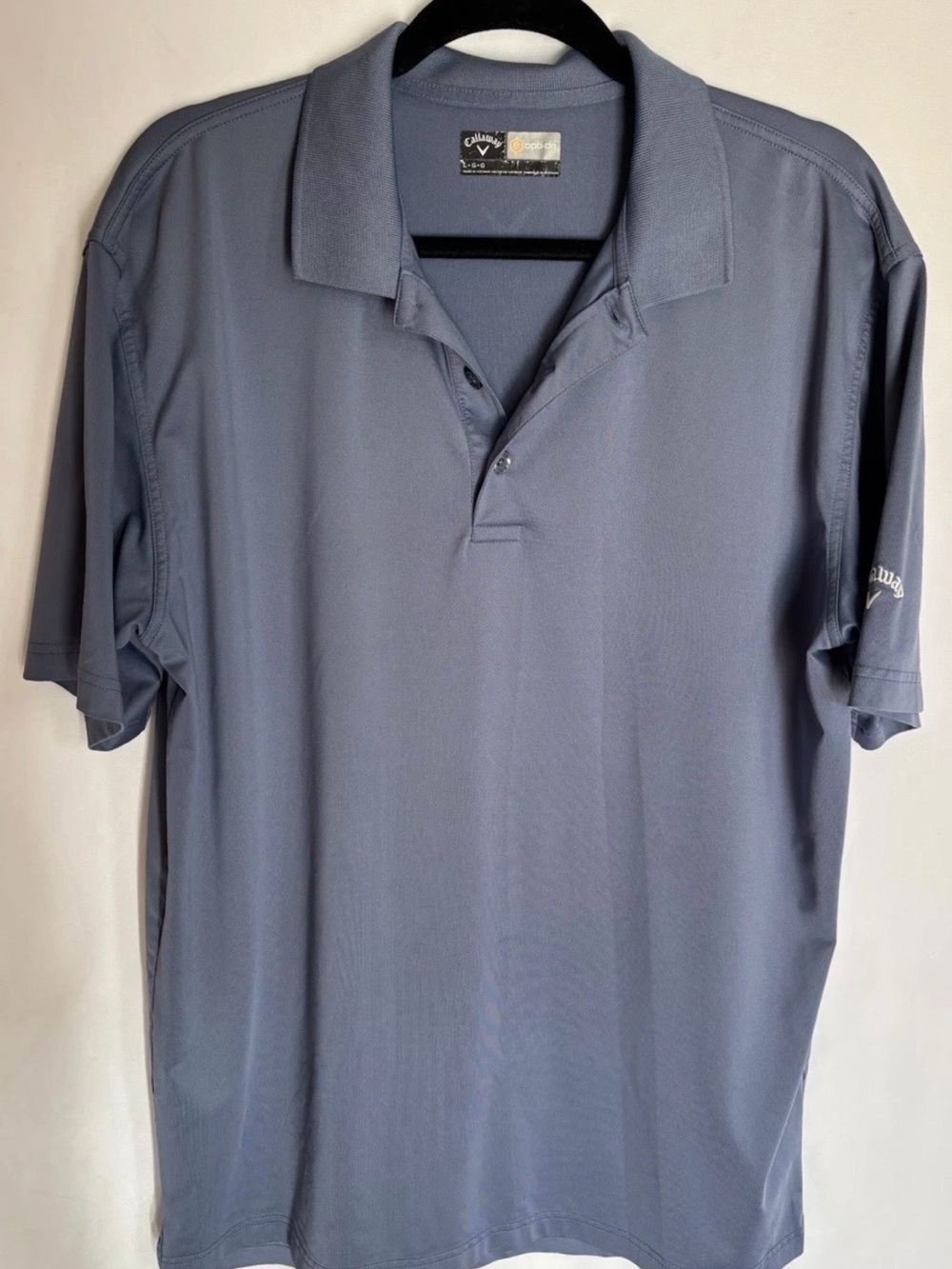 Callaway Opti-Dri Golf Polo Shirt Mens Large Blue UPF 50